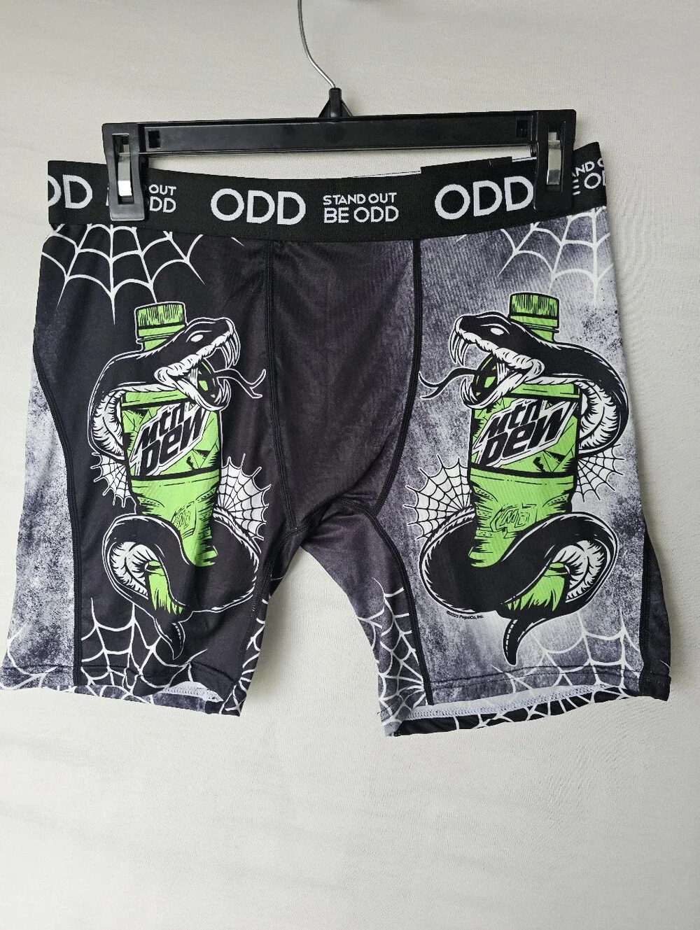 Mtn Dew x ODD Sox Boxer Briefs Size L New With Tags Snake Graphic